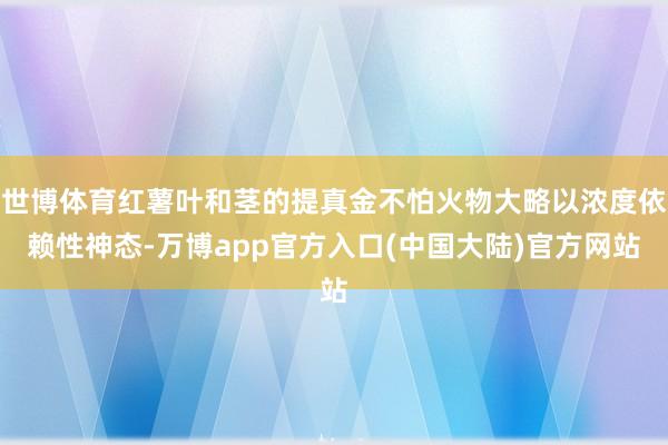 世博体育红薯叶和茎的提真金不怕火物大略以浓度依赖性神态-万博app官方入口(中国大陆)官方网站