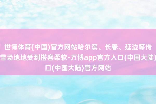 世博体育(中国)官方网站哈尔滨、长春、延边等传统热点冰雪场地地受到搭客柔软-万博app官方入口(中国大陆)官方网站