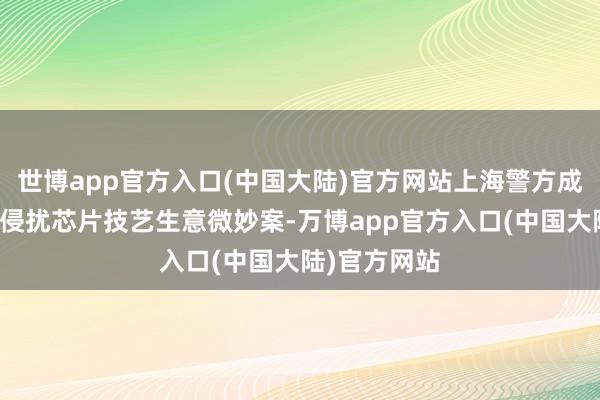 世博app官方入口(中国大陆)官方网站上海警方成效侦破全部侵扰芯片技艺生意微妙案-万博app官方入口(中国大陆)官方网站